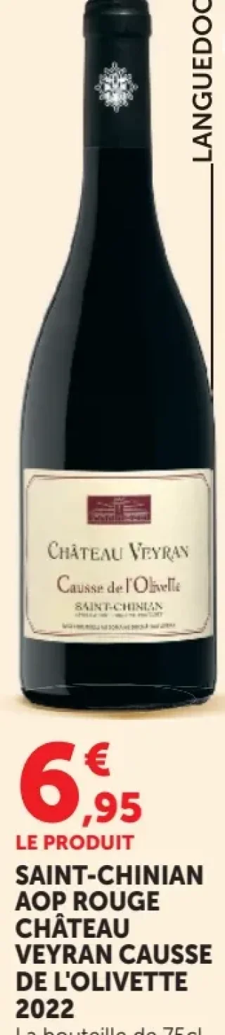 Château Veyran Causse de l'Olivette 2022 Saint-Chinian AOP Rouge