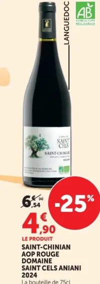 Domaine Saint Cels Aniani 2024 Saint-Chinian AOP Rouge