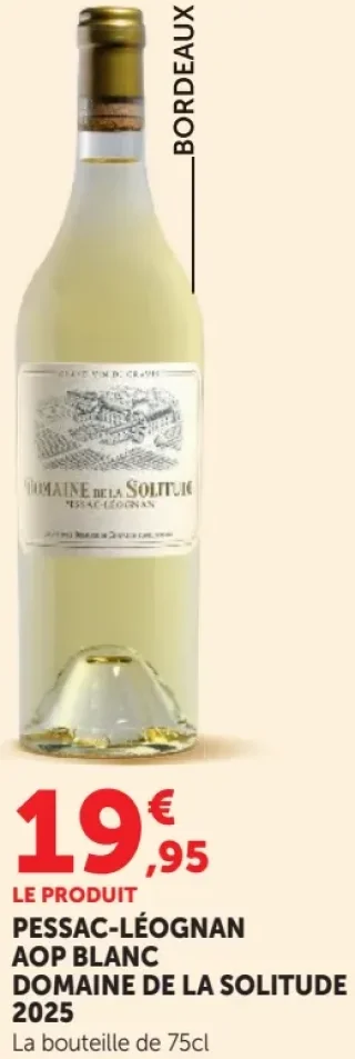 Pessac-Léognan AOP Blanc Domaine de la Solitude 2025