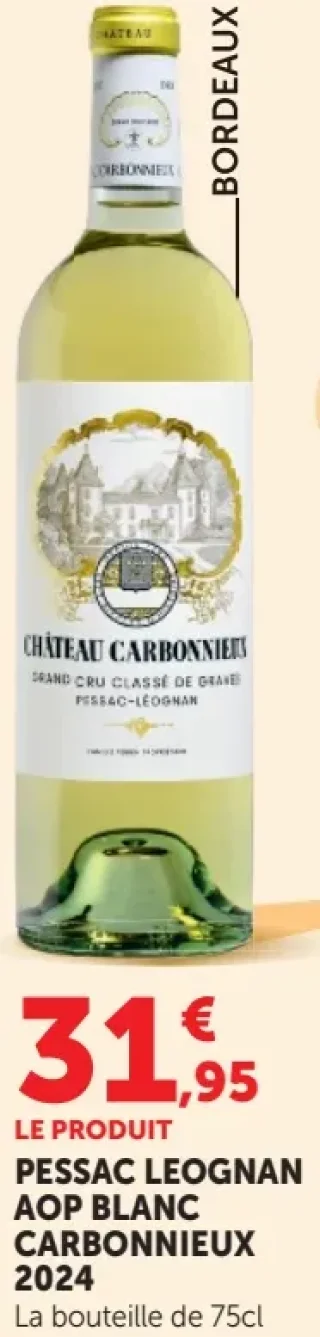 Pessac Leognan AOP Blanc Carbonnieux 2024