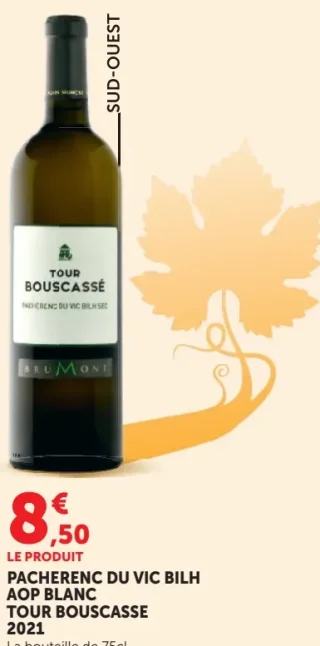 Pacherenc du Vic Bilh AOP Blanc Tour Bouscassé 2021