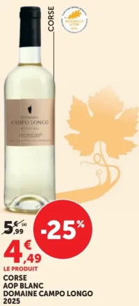 CORSE AOP BLANC DOMAINE CAMPO LONGO 2025