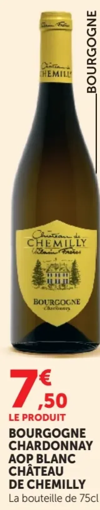 Bourgogne Chardonnay AOP Blanc Château de Chemilly