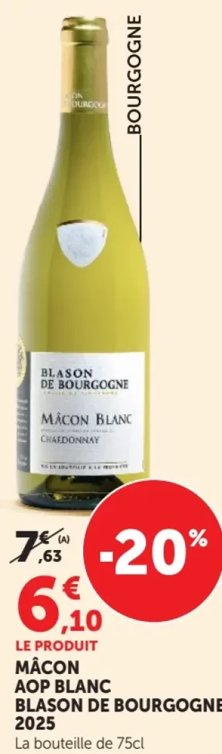 Mâcon AOP Blanc Blason de Bourgogne 2025