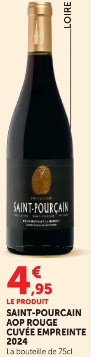 SAINT-POURCAIN AOP ROUGE CUVEE EMPREINTE 2024