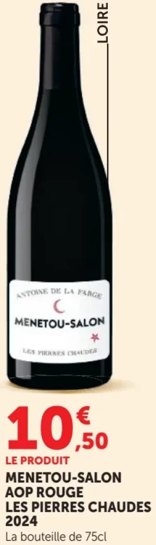 MENETOU-SALON AOP ROUGE LES PIERRES CHAUDES 2024