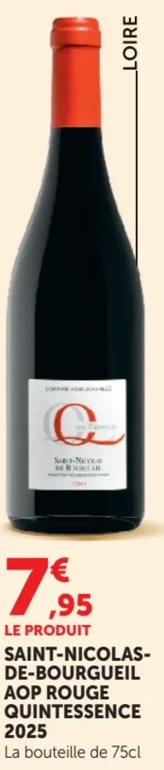 SAINT-NICOLAS-DE-BOURGUEIL AOP ROUGE QUINTESSENCE 2025
