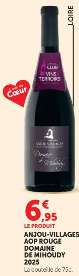 ANJOU-VILLAGES AOP ROUGE DOMAINE DE MIHOUDY 2025