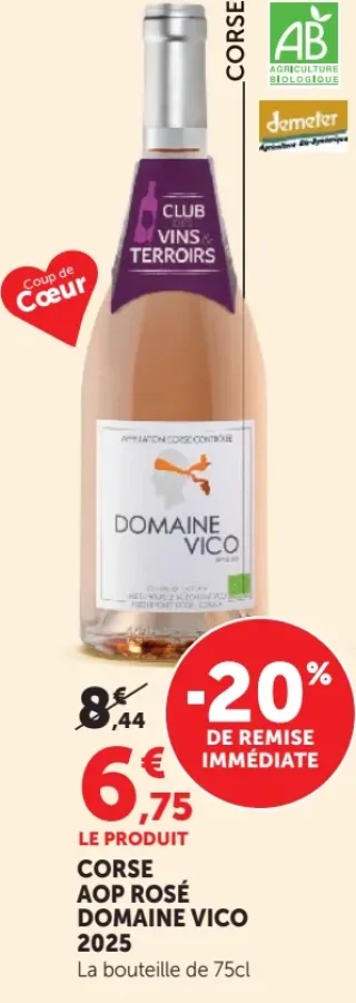 Corse AOP Rosé Domaine Vico 2025