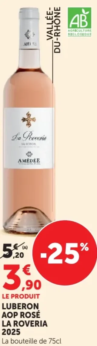 Luberon AOP Rosé La Roveria 2025