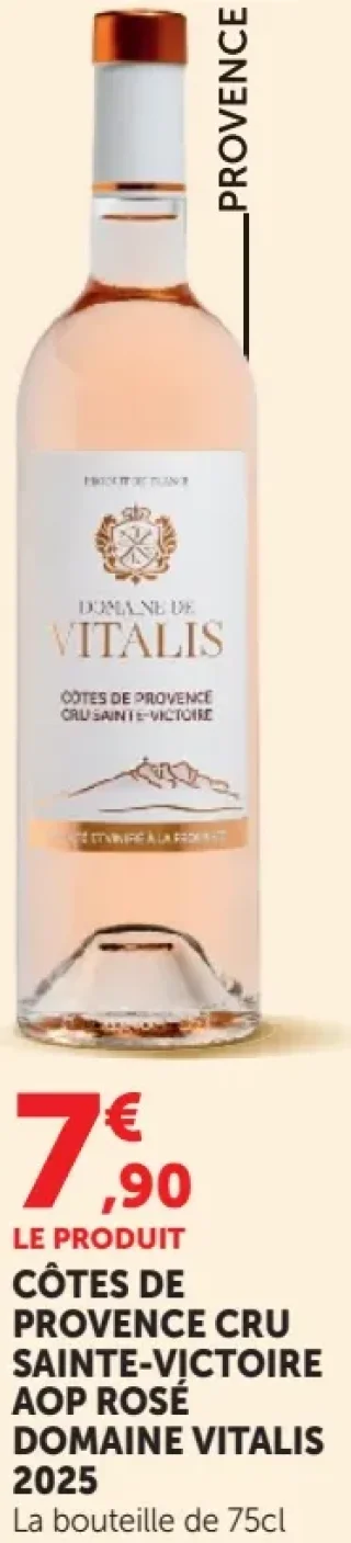 Côtes de Provence Cru Sainte-Victoire AOP Rosé Domaine Vitalis 2025