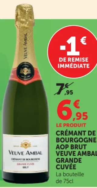 CRÉMANT DE BOURGOGNE AOP BRUT VEUVE AMBAL GRANDE CUVÉE