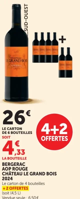 BERGERAC AOP ROUGE CHÂTEAU LE GRAND BOIS 2024