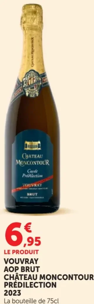 Vouvray AOP Brut Château Moncontour Prédilection 2023