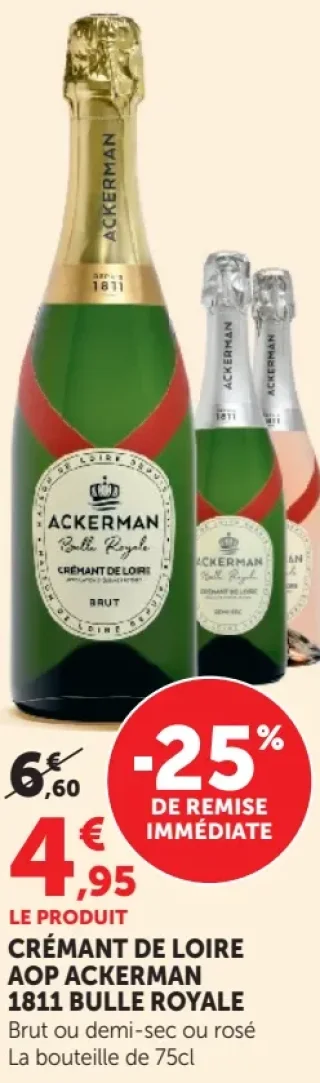 Crémant de Loire AOP Ackerman 1811 Bulle Royale