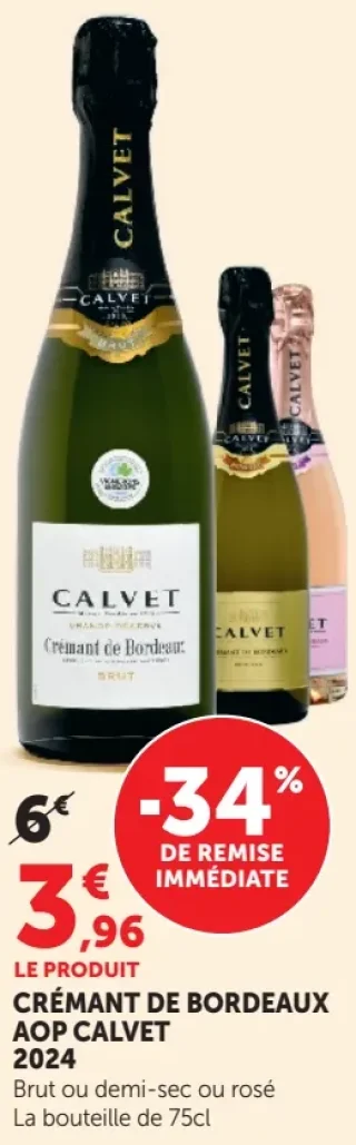 Crémant de Bordeaux AOP Calvet 2024