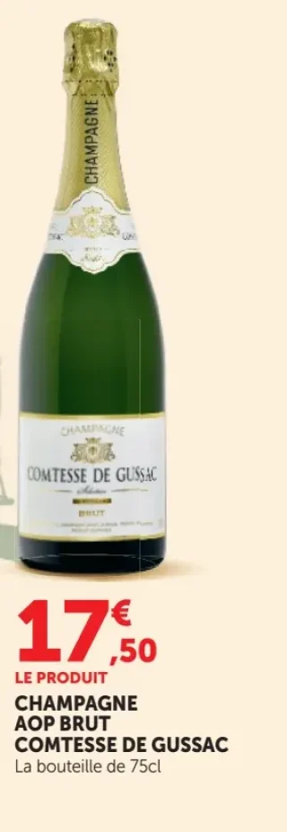 Champagne AOP Brut Comtesse de Gussac