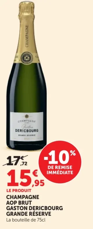 Champagne AOP Brut Gaston Dericbourg Grande Réserve