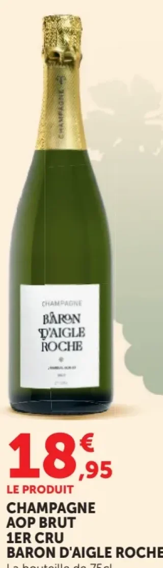 Champagne AOP Brut 1er Cru Baron d'Aigle Roche