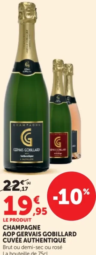 Champagne AOP Gervais Gobillard Cuvée Authentique