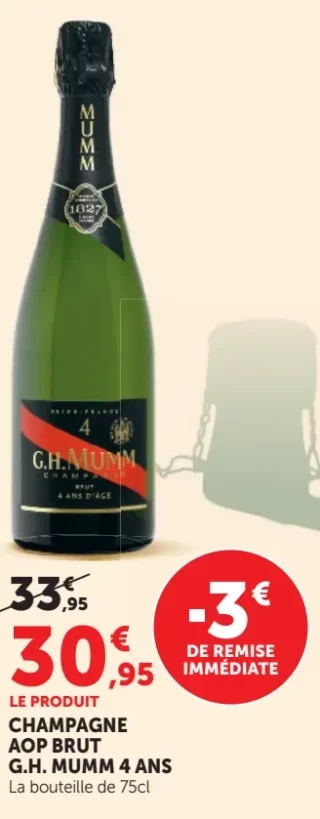 Champagne AOP Brut G.H. Mumm 4 ans