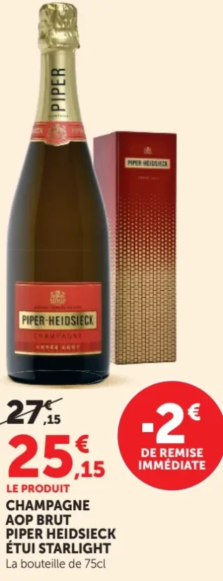 Champagne AOP Brut Piper Heidsieck Étui Starlight