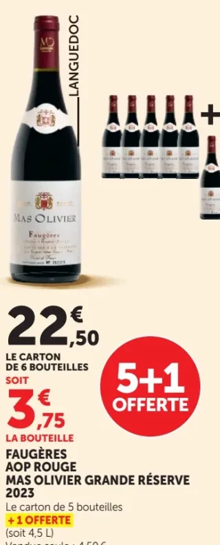 Faugères AOP Rouge Mas Olivier Grande Réserve 2023