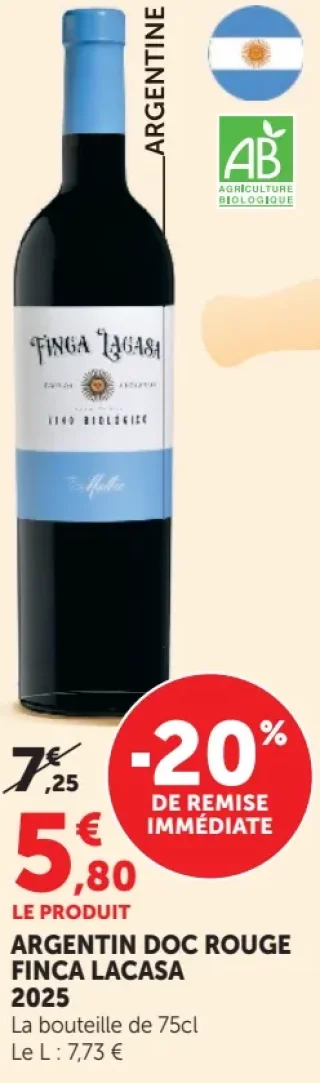 Argentin DOC Rouge Finca Lacasa 2025