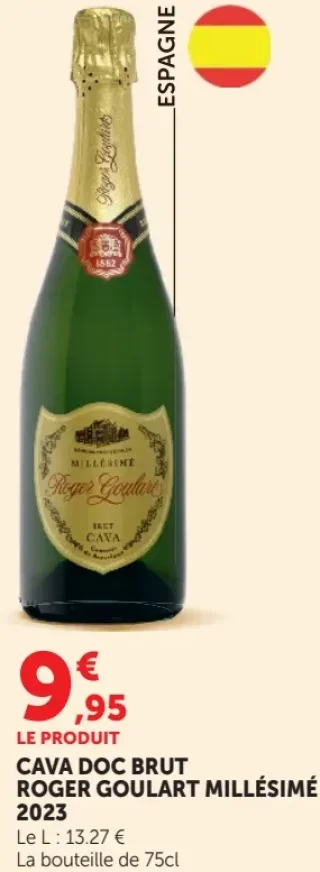 CAVA DOC BRUT ROGER GOULART MILLÉSIMÉ 2023