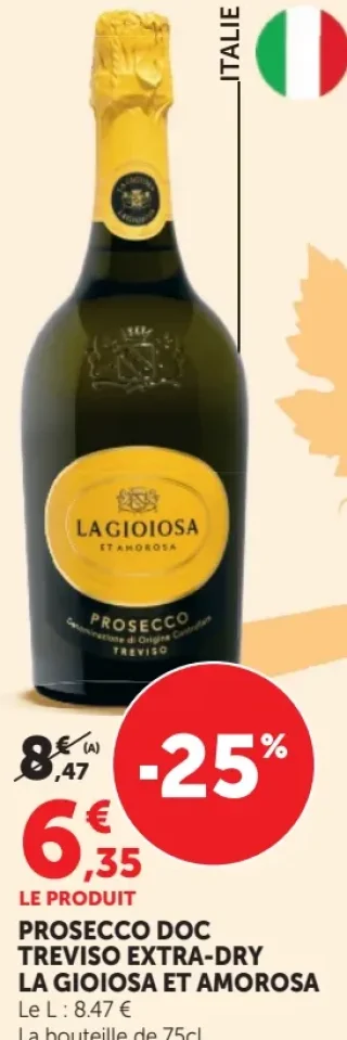 PROSECCO DOC TREVISO EXTRA-DRY LA GIOIOSA ET AMOROSA