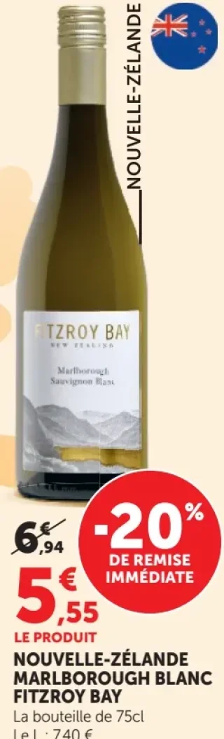 Nouvelle-Zélande Marlborough Blanc Fitzroy Bay