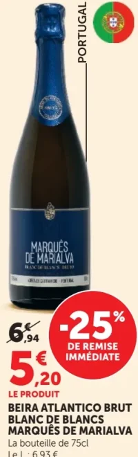 BEIRA ATLANTICO BRUT BLANC DE BLANCS MARQUÉS DE MARIALVA