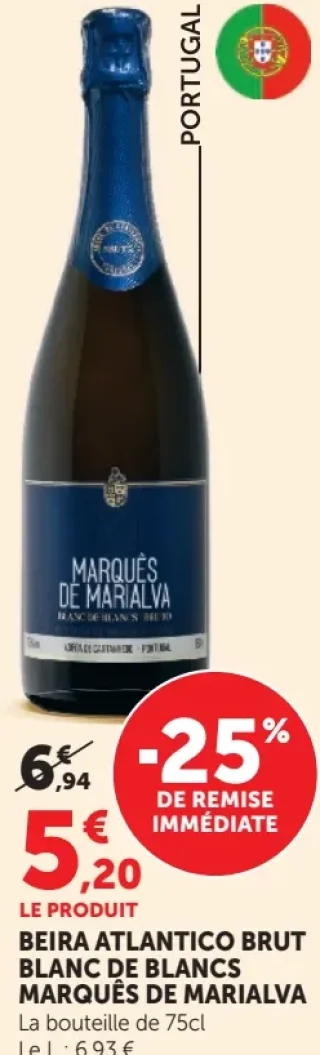 BEIRA ATLANTICO BRUT BLANC DE BLANCS MARQUÉS DE MARIALVA