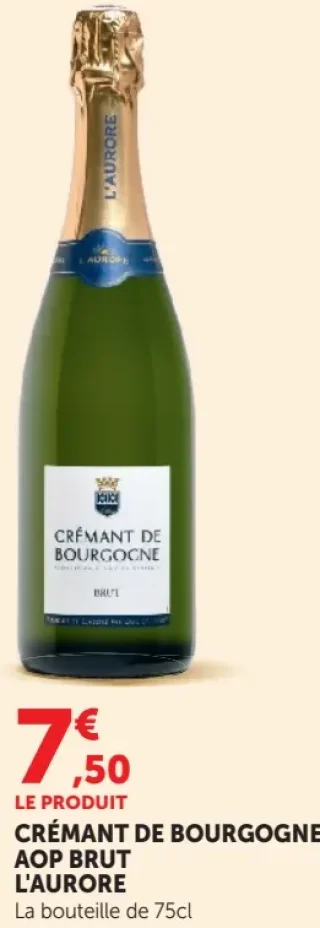 CRÉMANT DE BOURGOGNE AOP BRUT L'AURORE
