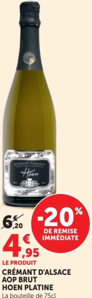 CRÉMANT D'ALSACE AOP BRUT HOEN PLATINE