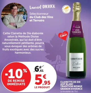 CLAIRETTE DE DIE AOP BLANC TRADITION MONGE GRANON EVIDENCE