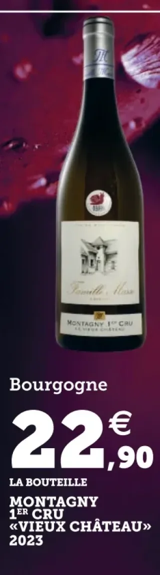 Bourgogne Montagny 1er Cru «Vieux Château» 2023 Famille Masse