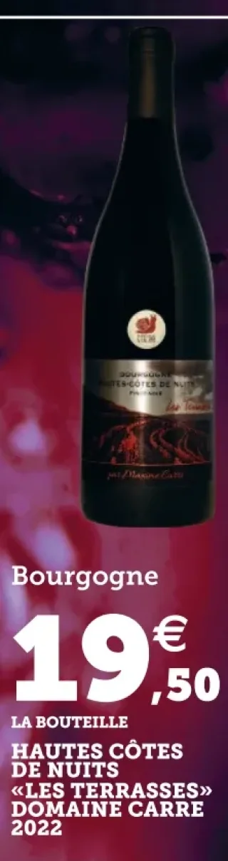 Bourgogne Hautes Côtes de Nuits «Les Terrasses» Domaine Carre 2022
