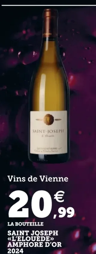 Vins de Vienne Saint Joseph «L'Elouède» Amphore d'Or 2024