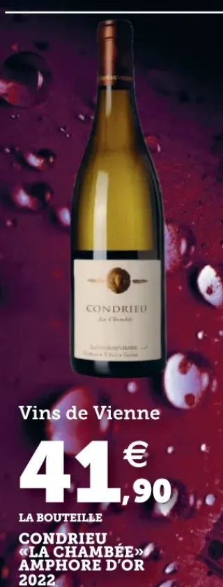 Vins de Vienne Condrieu «La Chambée» Amphore d'Or 2022