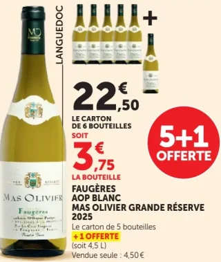 Faugères AOP Blanc Mas Olivier Grande Réserve