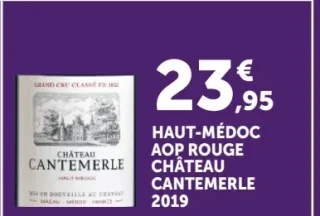 Haut-Médoc AOP Rouge Château Cantemerle 2019