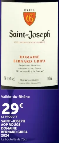 Domaine Bernard Gripa Saint-Joseph AOP Rouge 2024