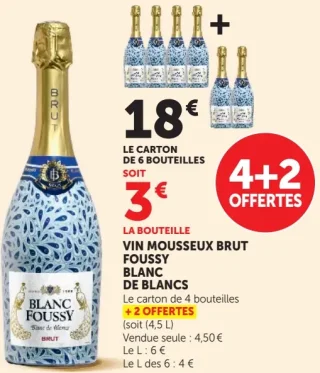 Vin Mousseux Brut Foussy Blanc de Blancs