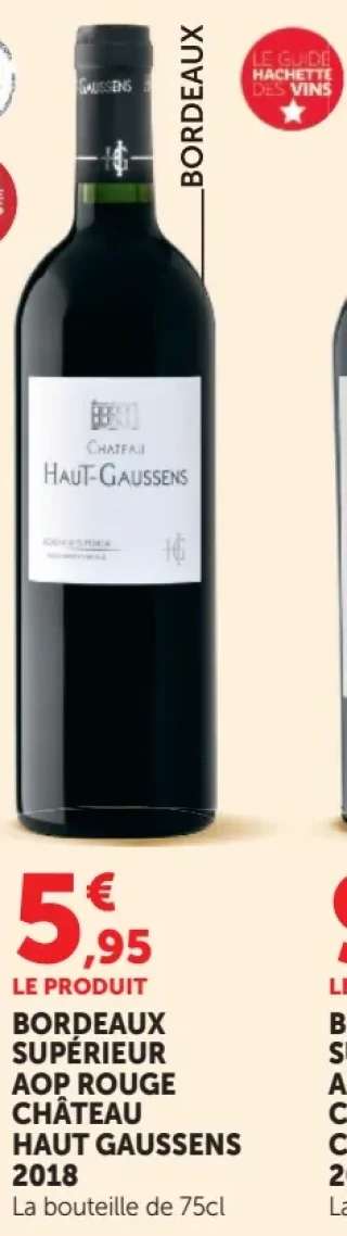 Château Haut Gaussens 2018 Bordeaux Supérieur AOP Rouge
