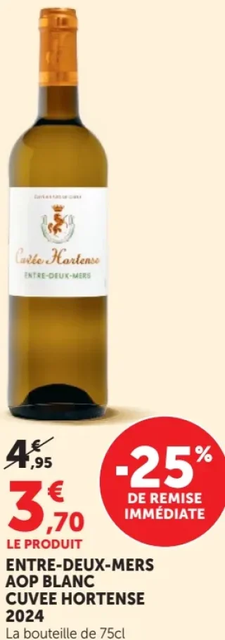 Entre-Deux-Mers AOP Blanc Cuvee Hortense 2024