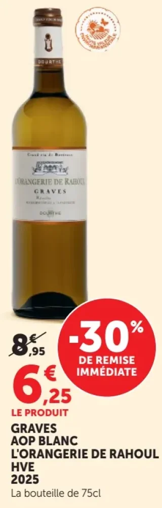 Graves AOP Blanc L'Orangerie de Rahoul HVE 2025