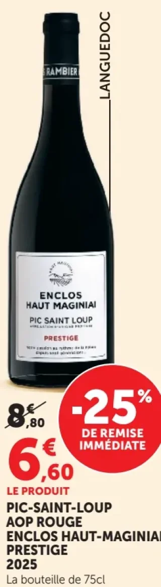 Pic-Saint-Loup AOP Rouge Enclos Haut-Maginiai Prestige 2025