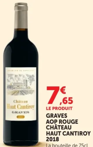 Graves AOP Rouge Château Haut Cantiroy 2018