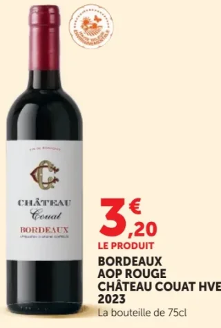 Bordeaux AOP Rouge Château Couat HVE 2023